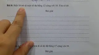 Toán lớp 2-(Nâng cao) Tìm 1 số biết số đó cộng với 24 thì bằng 25 cộng với 37 . Cô Lan Toán👩‍🏫