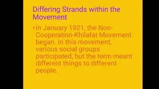 Differing strands within the movement (Part-II) Class 10 History NCERT