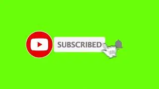 Youtube Subscribe and Notification Bell Icon No Copyright Green Screen
