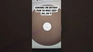 removing one birthday from the wheel of birthdays every day, day 9 #wheel #spin #august25