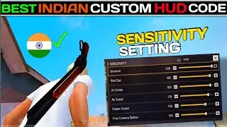 (OB50) BEST 3FINGER CUSTOM HUD CODE ➕SENSI IN 🇮🇳INDIAN SERVER