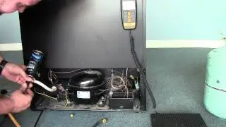 Danby Wine Cooler Repair - Recharging your wine Cooler with 134a Freon