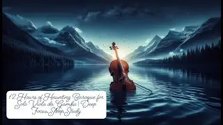 🎻 12 Hours of Haunting Baroque for Solo Viola da Gamba | Deep Focus, Sleep, Study 🎻