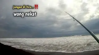 Hati hati ‼️ Mancing ikan bojor jadi beresiko saat seperti ini || Mancing Pasiran