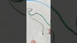 Long and short blanket stitch/ @mikabeautydesign embroidery class