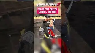 King Muscle Buster Combo with 5 Grapples #Tekken8 #GamesTyphoon #Tekken8shorts #King #KingCombo