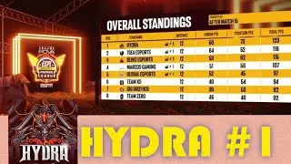 Hydra qualified with #1in ESPL | Two chicken dinners in last day