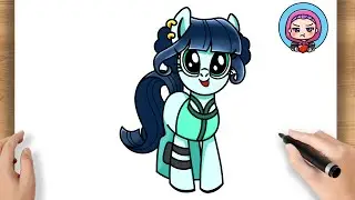How to Draw Zoey as My Little Pony | Kpop Demon Hunters