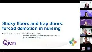 Sticky floors and trap doors: forces demotion in nursing. Professor Alison Leary