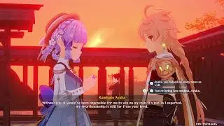 Genshin impact warrior's spirit event cutscene part 5 end ? with ayaka skin