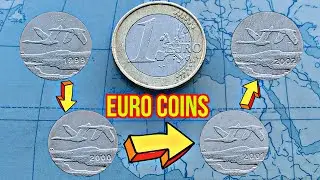 Rare euro coins - small Defects - Finland 1 euro 1999 2000 2001 2002