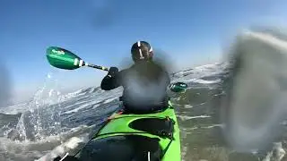 First Sea Kayak Surf of 2025 - Jan 13, 2025 - Sterling Progression  Kayak & AquaBound Whiskey Paddle