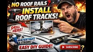 No Roof Rails? No Problem! | Roof Track Install (Bolted, Sealed & Waterproof) Rhino rack Install!