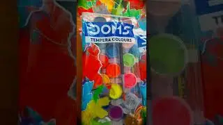 DOMS TEMPERA COLOUR 18 SHADES #stationery #youtubeshorts #shorts #doms