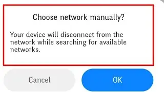Fix Choose network manually | Couldn't search for Mobile Network Problem Solve | network manually
