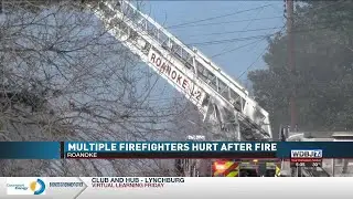 Firefighters Hurt in Roanoke Fire