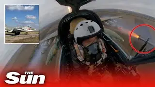 Russian jets carry out missile strikes on military targets in Ukraine