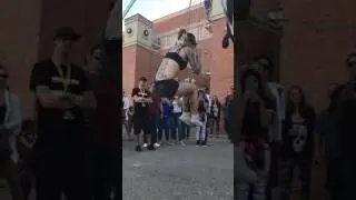 Human suspension at Texas Showdown