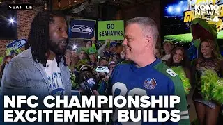Seahawks fans rally on Blue Friday ahead of NFC Championship showdown