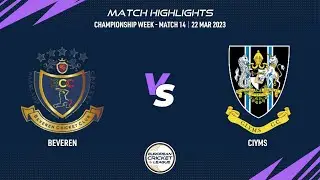 Championship Week, Match 14 - BEV vs CIY | Highlights | European Cricket League 2023 | ECL23.098