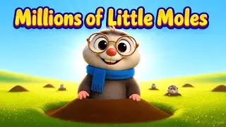 Millions of Little Moles | Counting & Learning Poem for Kids | Fun Nursery Rhyme |Kids Learning Poem