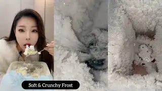 Frozen Freezer 🥰 Crunchy😌Cold, slow bites❄️ Pure cold ASMR for calm and focus ❄️🧊 Ice Eating ASMR ❤️