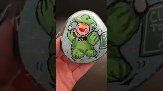 Just clowning around in Clown Town! #rockpainting #cute #clowncore #painting #art