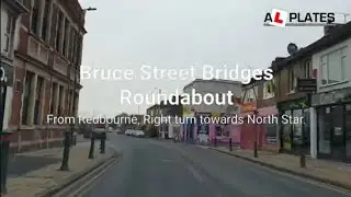 Bruce Street Bridges Roundabout Swindon, from Rodbourne, Right turn towards North Star.