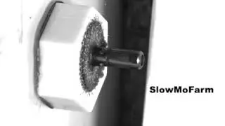 SlowMo Bullet Impact at 1 Million FPS