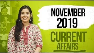 November 2019 Current Affairs | Monthly Wrap up | November 2019