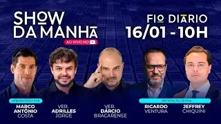 SHOW DA MANH&Atilde; - TRETAS E POL&Ecirc;MICAS: COM JEFFREY CHIQUINI E RICARDO VENTURA - 16/01/2026