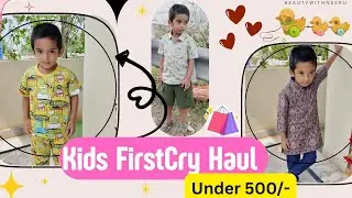 FirstCry Boys Dresses Under ₹500 😍 | Budget Baby Fashion Haul | Beauty With Neeru