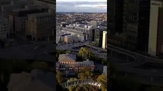 Above the beautiful city of Stockholm