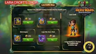 Hero Wars - Lara Croft's Shop