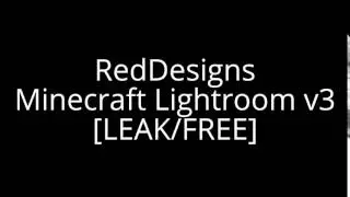 RedDesigns Minecraft Lightroom v3 [LEAK/FREE] - SupahLeaks