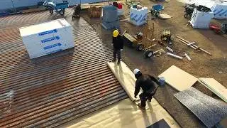Flat Roof Replacement and Corrugated Siding Installation in Bolton Ontario