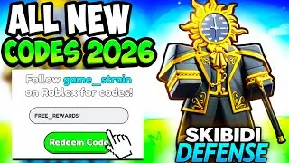 ALL WORKING SKIBIDI TOWER DEFENSE CODES ROBLOX - New Skibidi Tower Defense Codes 2026! (REDEEM NOW)