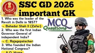 Top 30 GK and science questions || Ta Army agniveer and SSC GD jkp || Important MCQs 