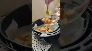 Sweet butter bread popcorn in Airfryer| crispy bread popcorn| Mimosa🌹|#shorts