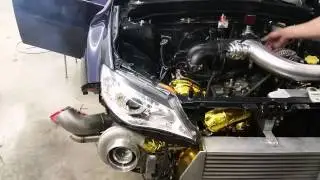 RS Motors/Fobiafab 2012 STI Drag Car- 1st Startup