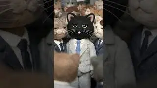 🚌 Едем в понедельник на работу 🐱 #котики #catbus #cat #cute #relaxing #commute #AIвидео #MyProstoAI