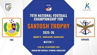 🔴 LIVE | Goa vs Services | Santosh Trophy 2025–26 | Group H
