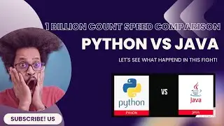 1 billion count speed comparison 😮 | Python VS Java 🤼‍♂️ | Which programming language will be win?