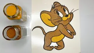 Jerry Sand Art ASMR | Relaxing Cartoon Sand Painting Video 2k HD