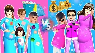YUTA MIO KAYA VS MISKIN! MAMA CELINE HAMIL MISKIN! SAKURA SCHOOL SIMULATOR