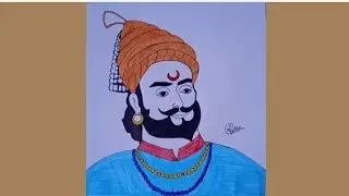 Chhatrapati Shivaji 🚩Maharaj Pencil✏️ Drawing | Step by Step Tutorial #shivajimaharaj #drawing 