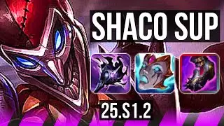 SHACO & Ezreal vs LUX & Caitlyn (SUP) | 700+ games | KR Diamond | 25.S1.2