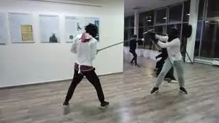 HEMA Swordfighting (ep. 11) - Krumphau-like point #Bosnian  #HEMA #Bosnia