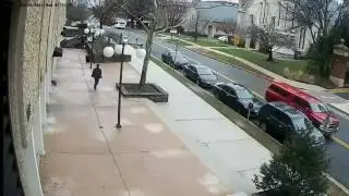 WATCH: Car falls from building parking garage four stories up in Towson