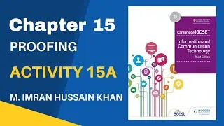 Activity 15 A  O Level | IGCSE Code 0417 Hodder Book 3rd Edition Chapter  Proofing